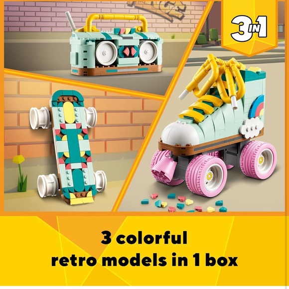 Lego Creator 3 in 1 #31148 342 pcs Retro Roller Skate - Picture 2 of 7